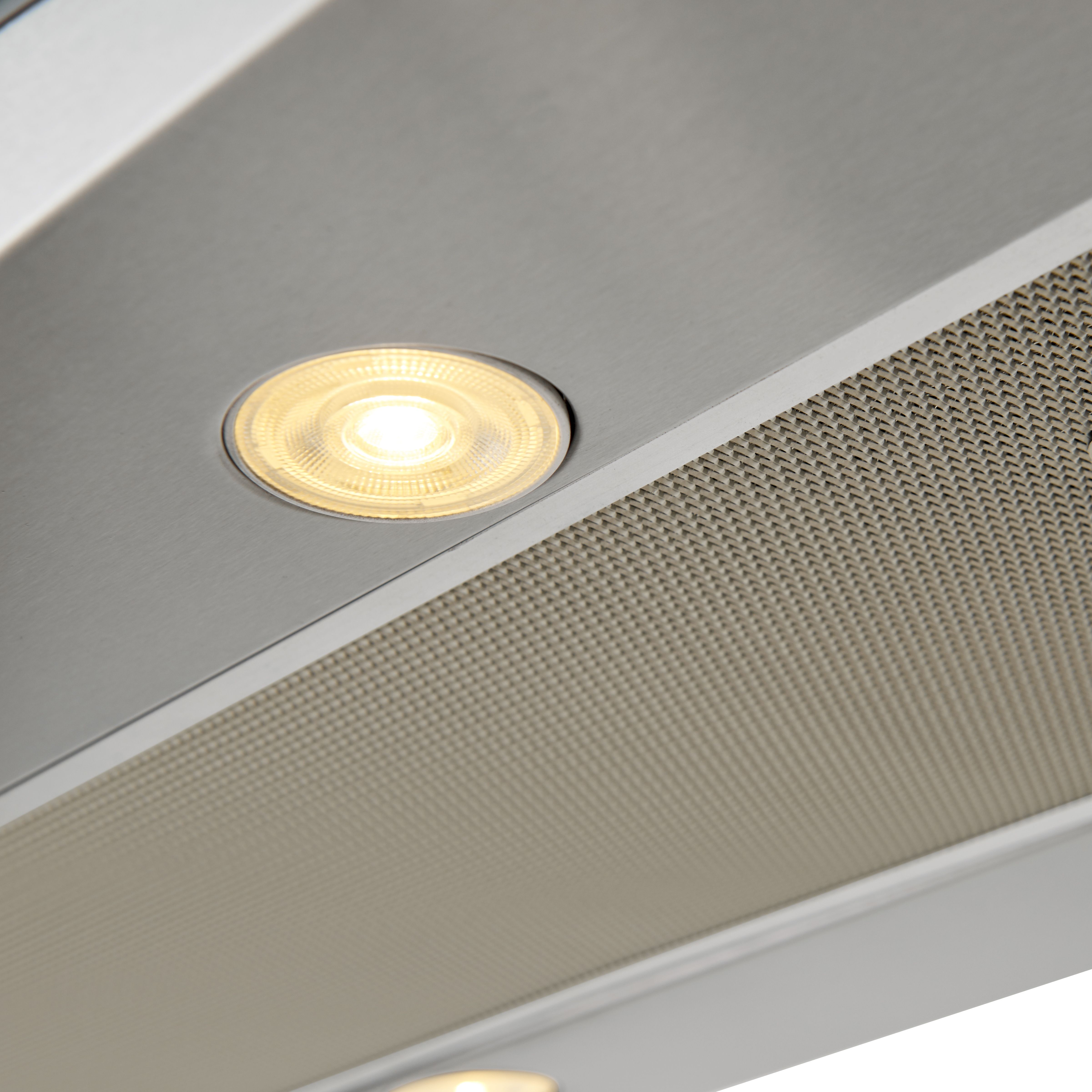 Cooke & Lewis CLICGS90 Stainless steel Island Cooker hood (W)90cm - Inox