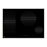 Cooke & Lewis CLIFZ-77 4 Zone Black Stainless steel Induction Hob, (W)770mm