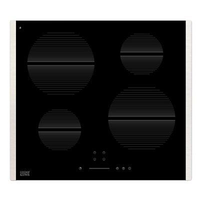 Cooke & Lewis CLIH-60 4 Zone Black Stainless Steel Induction Hob, (W ...