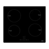 Cooke & Lewis CLIND60 4 Zone Glass Induction hob (W)590mm - Black
