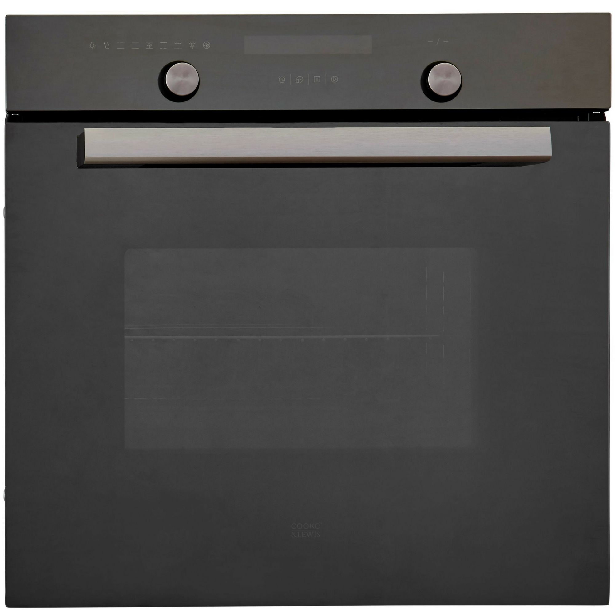 Cooke & Lewis CLMFMI Black Built-in Electric Single Multifunction Oven ...