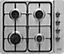 Cooke & Lewis CLOPGH65 Glass & stainless steel Built-in Single Multifunction Oven & gas hob pack