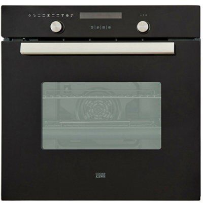 Cooke Lewis CLPYBL Single Pyrolytic Oven Black DIY at B Q