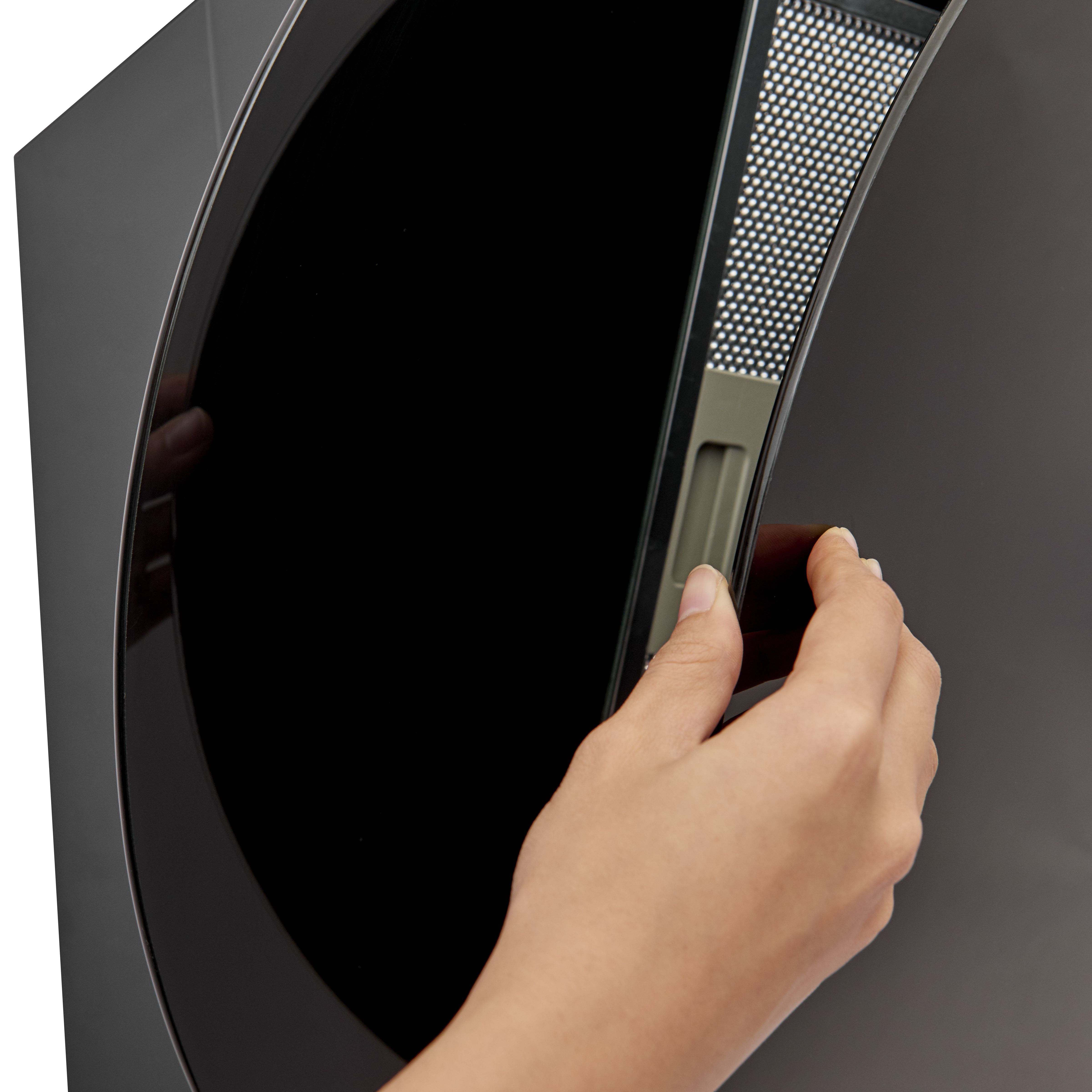 Cooke & Lewis CLRGB60 Tempered glass Angled Cooker hood (W)60cm - Black
