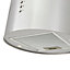 Cooke & Lewis CLROIS30 Inox Stainless steel Island Cooker hood, (W)35cm