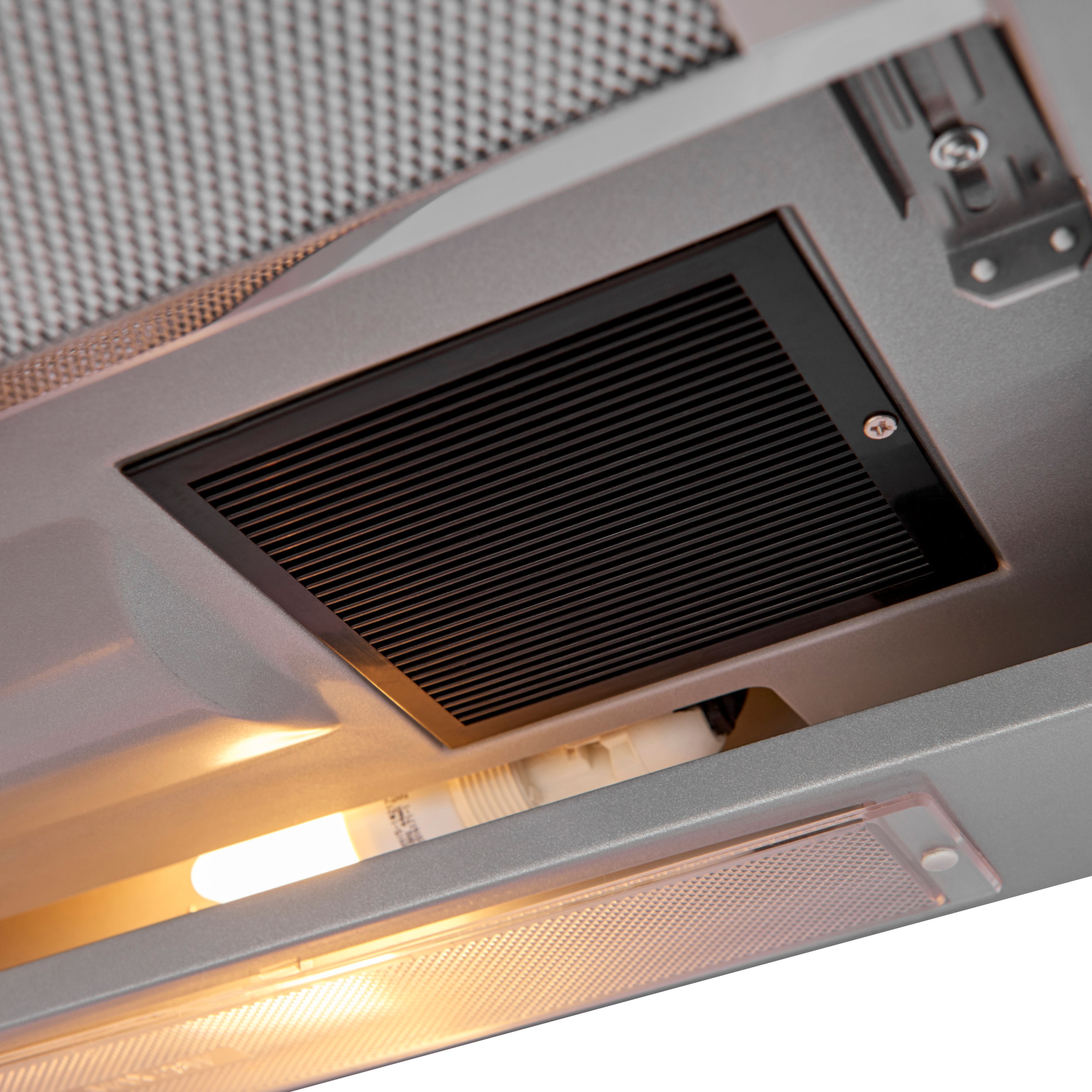 Cooke & Lewis CLTHS60 Stainless steel Telescopic Cooker hood (W)60cm - Brushed inox