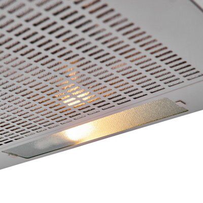 Cooke & Lewis CLVHS60 Inox Stainless steel Visor Cooker hood, (W)60cm