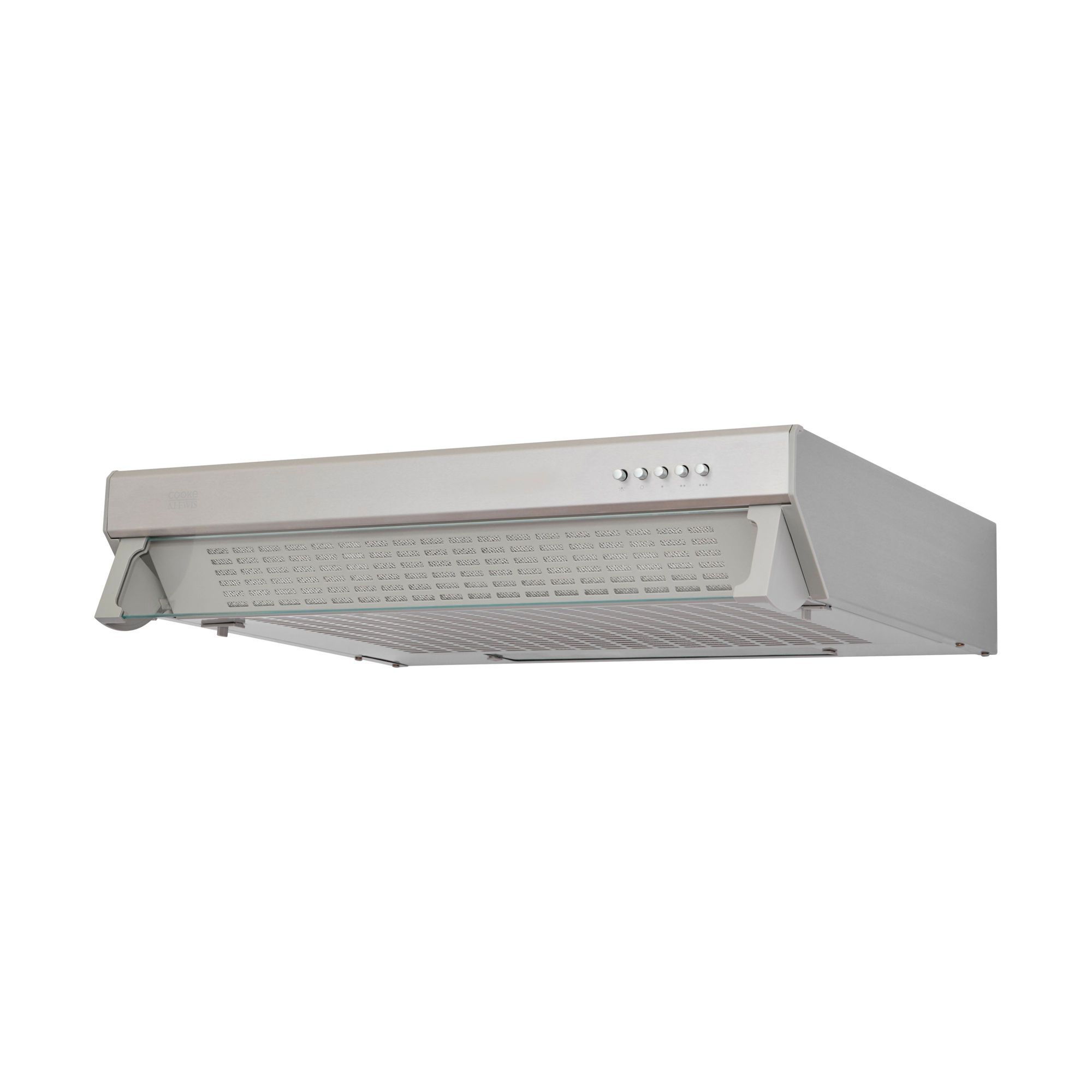 &amp CLVHS60A Stainless steel Inset Cooker hood 60cm Brushed stainless steel effect