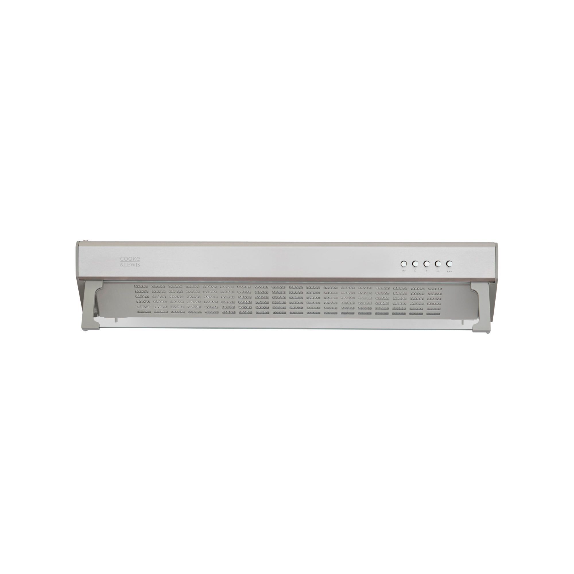 Cooke & Lewis CLVHS60A Stainless steel Inset Cooker hood (W)60cm - Grey