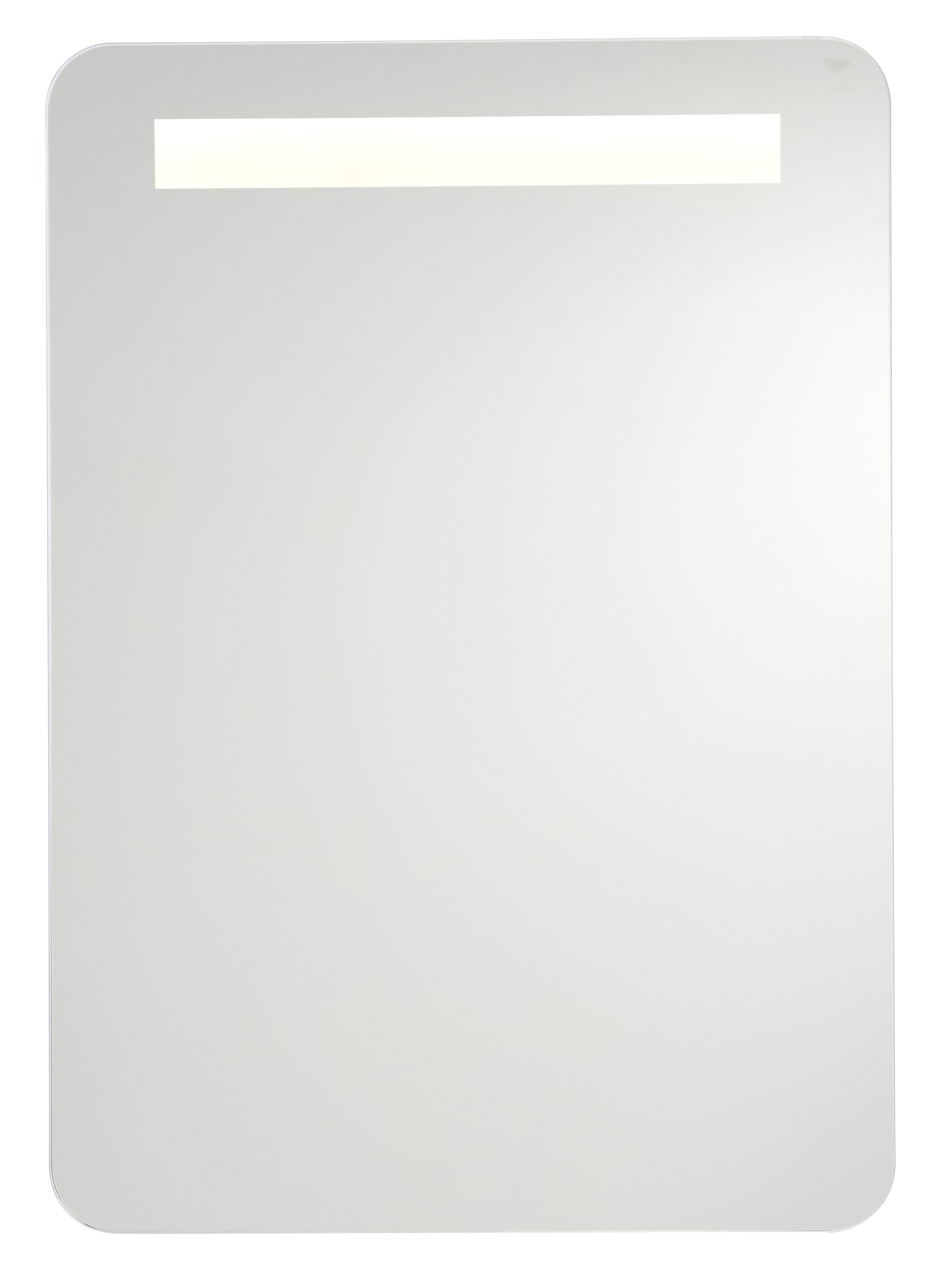 Cooke & Lewis Colwell Rectangular Wall-mounted Bathroom Illuminated Mirror (H)70cm (W)50cm