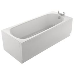 Cooke & Lewis Conway Steel Rectangular Straight Bath (L)1700mm (W)700mm
