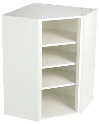 White shop bookcase b&q