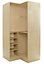 Cooke & Lewis Cream Corner wardrobe cabinet (H)2112mm (W)1060mm (D)1040mm