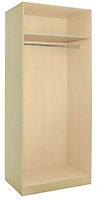 Cooke & Lewis Cream Double combi wardrobe cabinet (H)2112mm (W)900mm (D)590mm