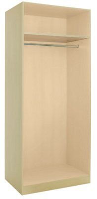 Cooke & Lewis Cream Double combi wardrobe cabinet (H)2112mm (W)900mm (D)590mm