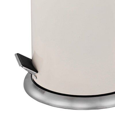 Cooke & Lewis Cream Metal Dome pedal Bin