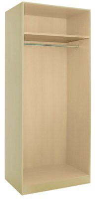 Cooke & Lewis Cream Wardrobe cabinet (H)2112mm (W)900mm (D)590mm