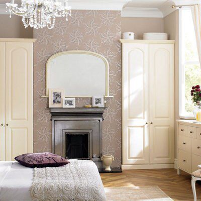 Cooke & Lewis Cream Wardrobe cabinet (H)2112mm (W)900mm (D)590mm