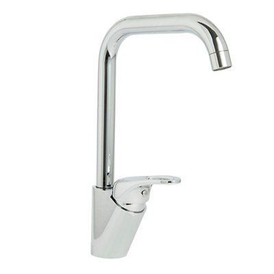 Cooke & Lewis Dhoni Chrome effect Kitchen Monobloc Tap
