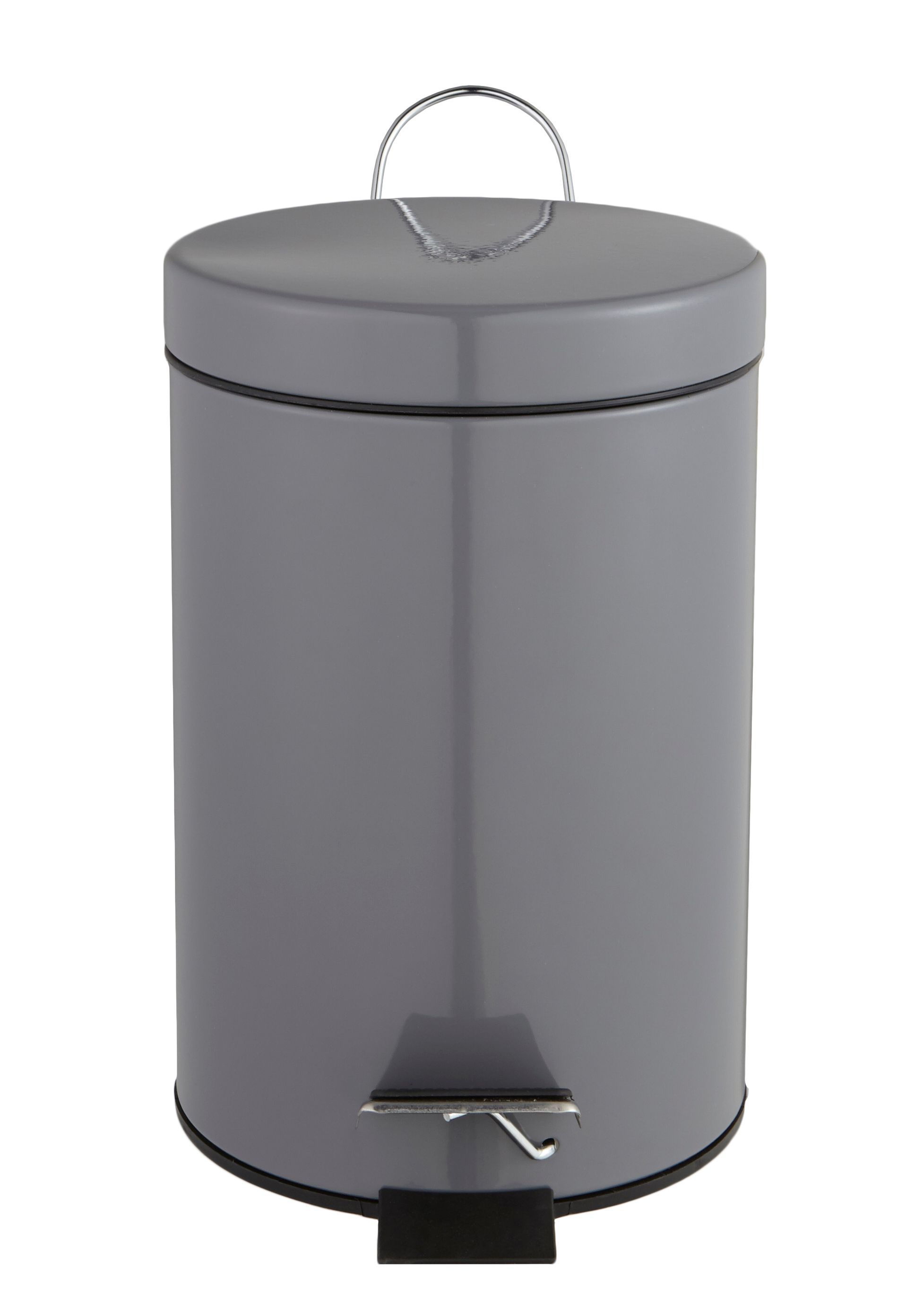 Cooke & Lewis Diani Anthracite Metal Bathroom Bin - 3L