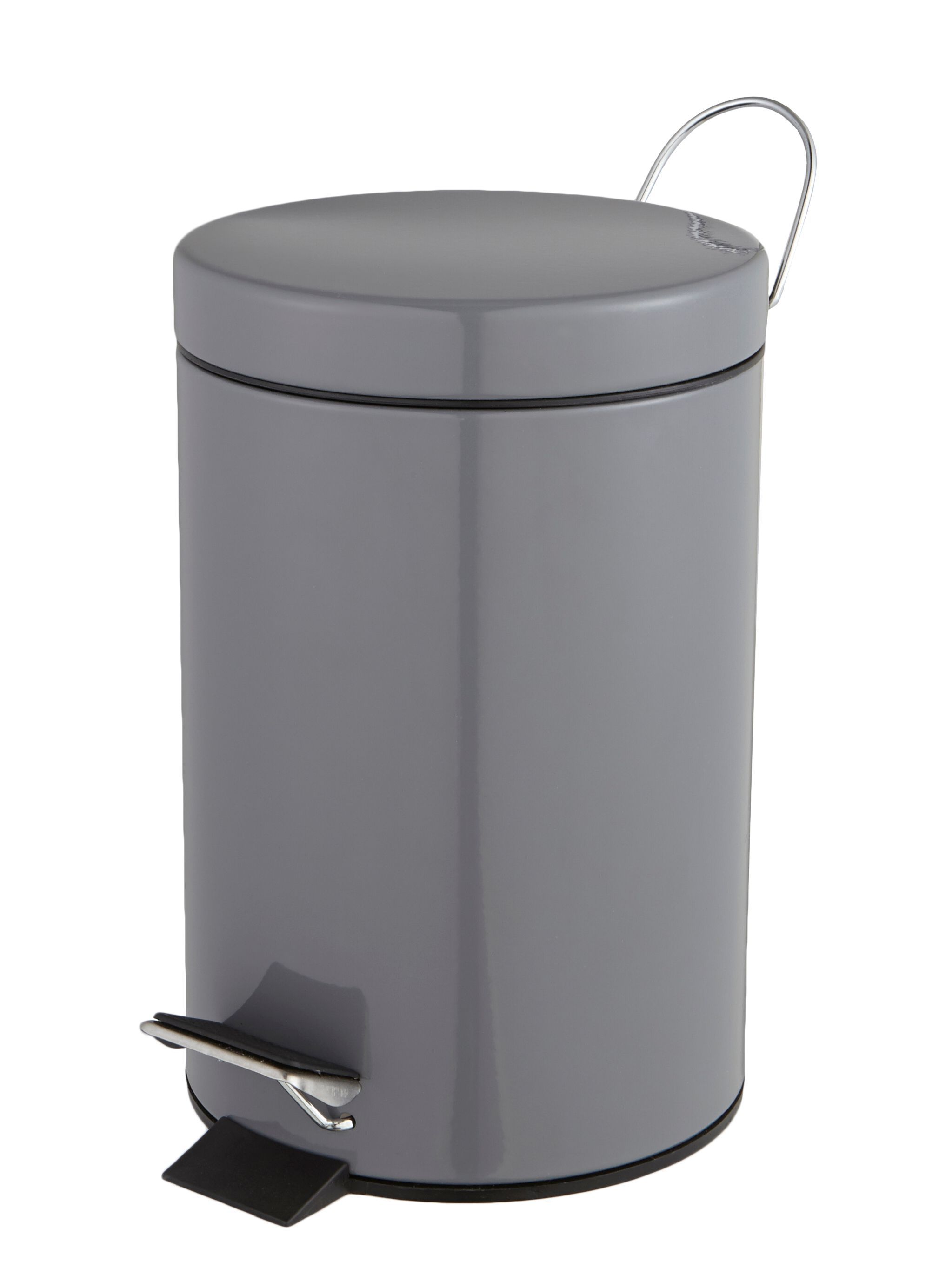 Cooke & Lewis Diani Anthracite Metal Bathroom Bin - 3L