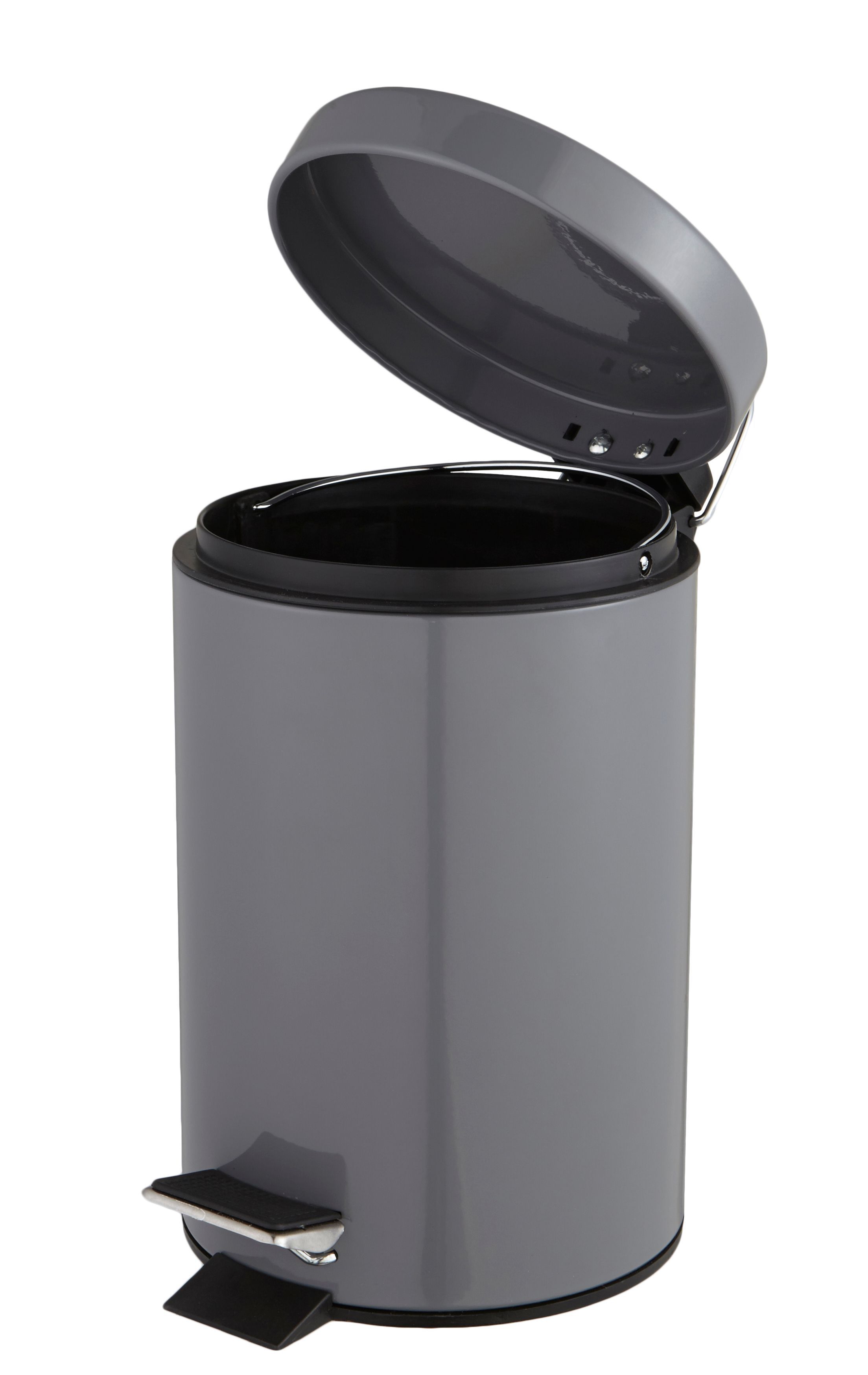 Cooke & Lewis Diani Anthracite Metal Bathroom Bin - 3L