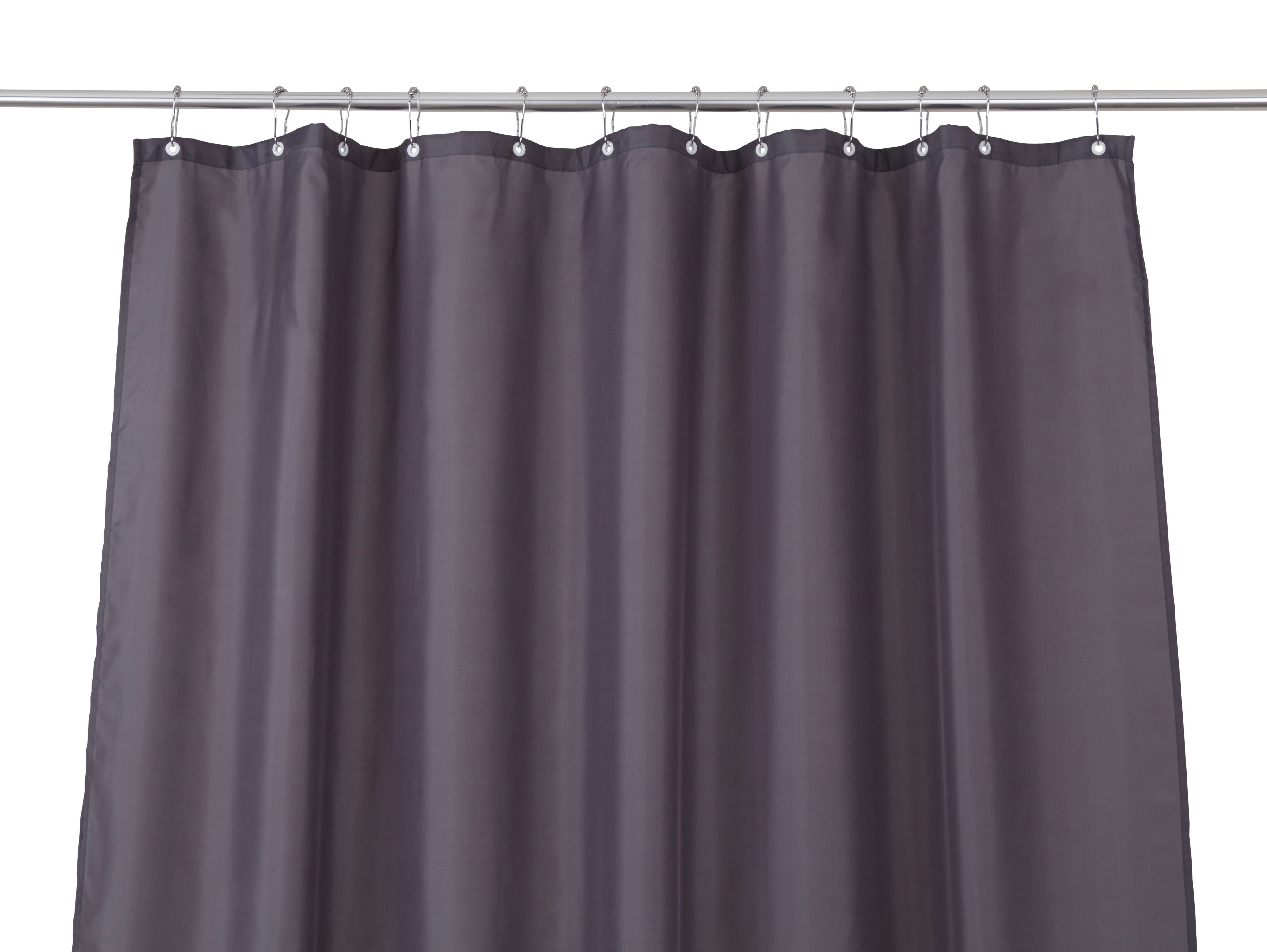 Cooke & Lewis Diani Anthracite Shower curtain (W)180cm