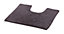 Cooke & Lewis Diani Anthracite Tufty Rectangular Bath mat (L)50cm (W)45cm