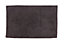 Cooke & Lewis Diani Anthracite Tufty Rectangular Bath mat (L)80cm (W)50cm