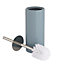 Cooke & Lewis Diani Celadon Ceramic, polyethylene (PE) & stainless steel Toilet brush & holder