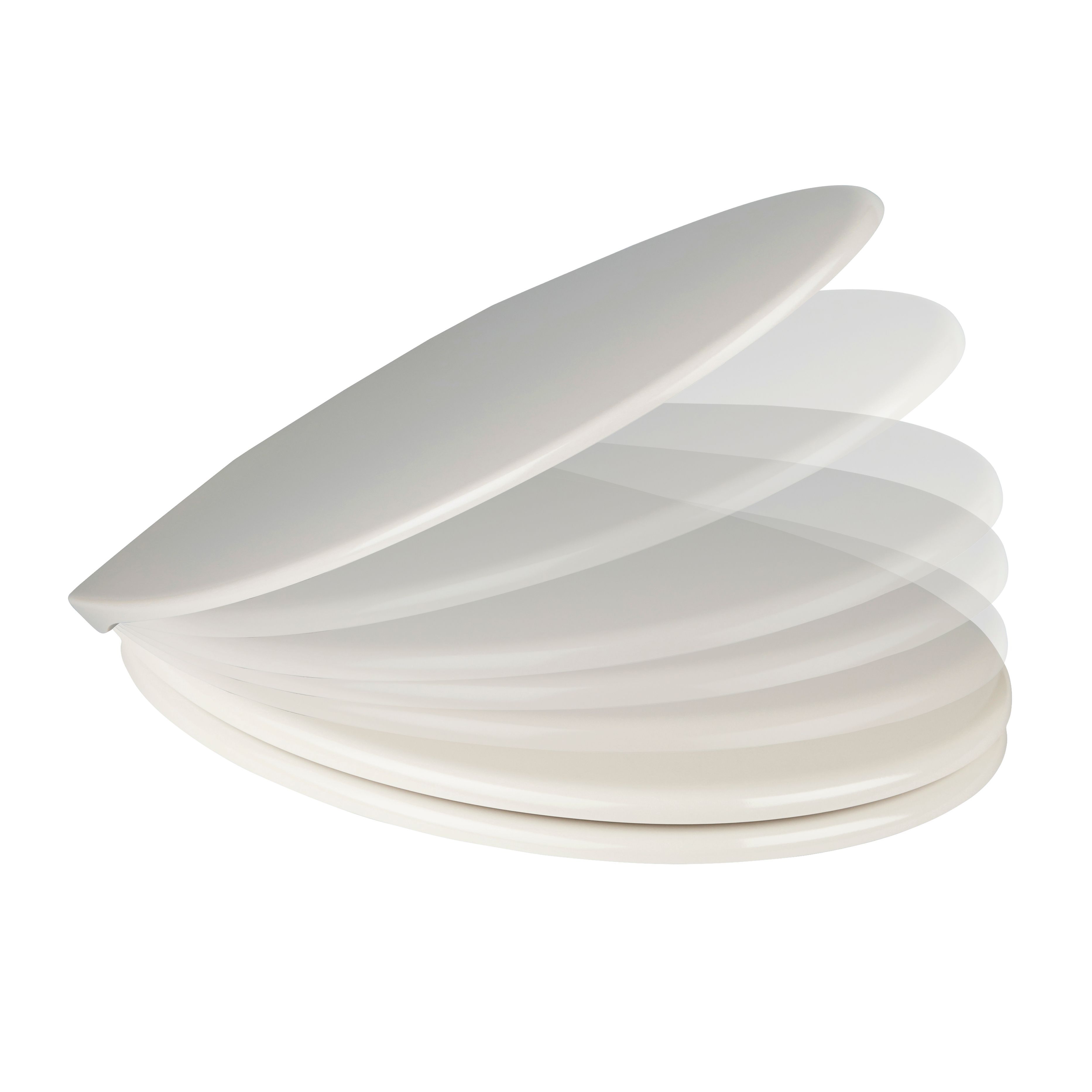 Cooke & Lewis Diani Cream Top fix Soft close Toilet seat | DIY at B&Q