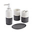 Cooke & Lewis Diani Gloss Anthracite Ceramic Soap dispenser