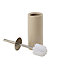 Cooke & Lewis Diani Pebble Ceramic, polyethylene (PE) & stainless steel Toilet brush & holder
