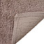 Cooke & Lewis Diani Taupe Tufty Rectangular Bath mat (L)50cm (W)45cm