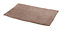 Cooke & Lewis Diani Taupe Tufty Rectangular Bath mat (L)80cm (W)50cm