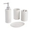 Cooke & Lewis Diani White Ceramic Bathroom Tumbler
