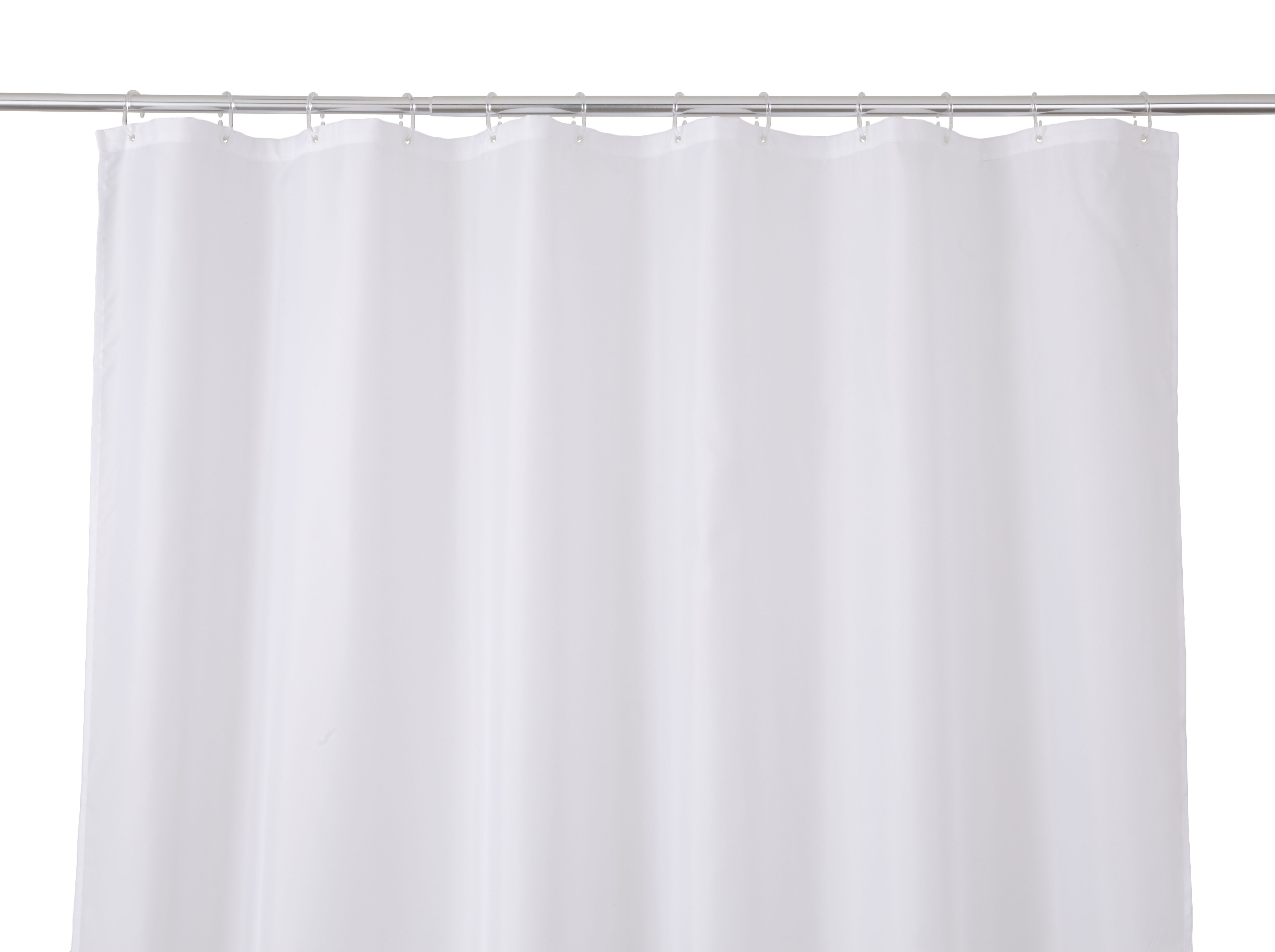 Cooke & Lewis Diani White Shower curtain (W)180cm
