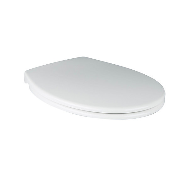 Cooke Lewis Diani White Top Fix Soft Close Toilet Seat Diy At B Q - How To Fix A Soft Close Toilet Seat American Standard
