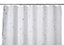 Cooke & Lewis Drawa White & Silver Star Shower curtain (W)180cm