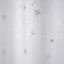 Cooke & Lewis Drawa White & Silver Star Shower curtain (W)180cm