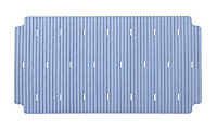 Cooke & Lewis Drina Blue Rectangular Bath mat (L)36cm (W)69cm