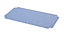 Cooke & Lewis Drina Blue Rectangular Bath mat (L)36cm (W)69cm