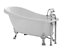 Cooke & Lewis Duchess Acrylic Oval White Freestanding 2 tap hole Bath (L)1700mm (W)630mm