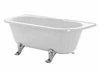 Cooke & Lewis Duchess White Acrylic Oval Freestanding Bath (L)1675mm (W)740mm