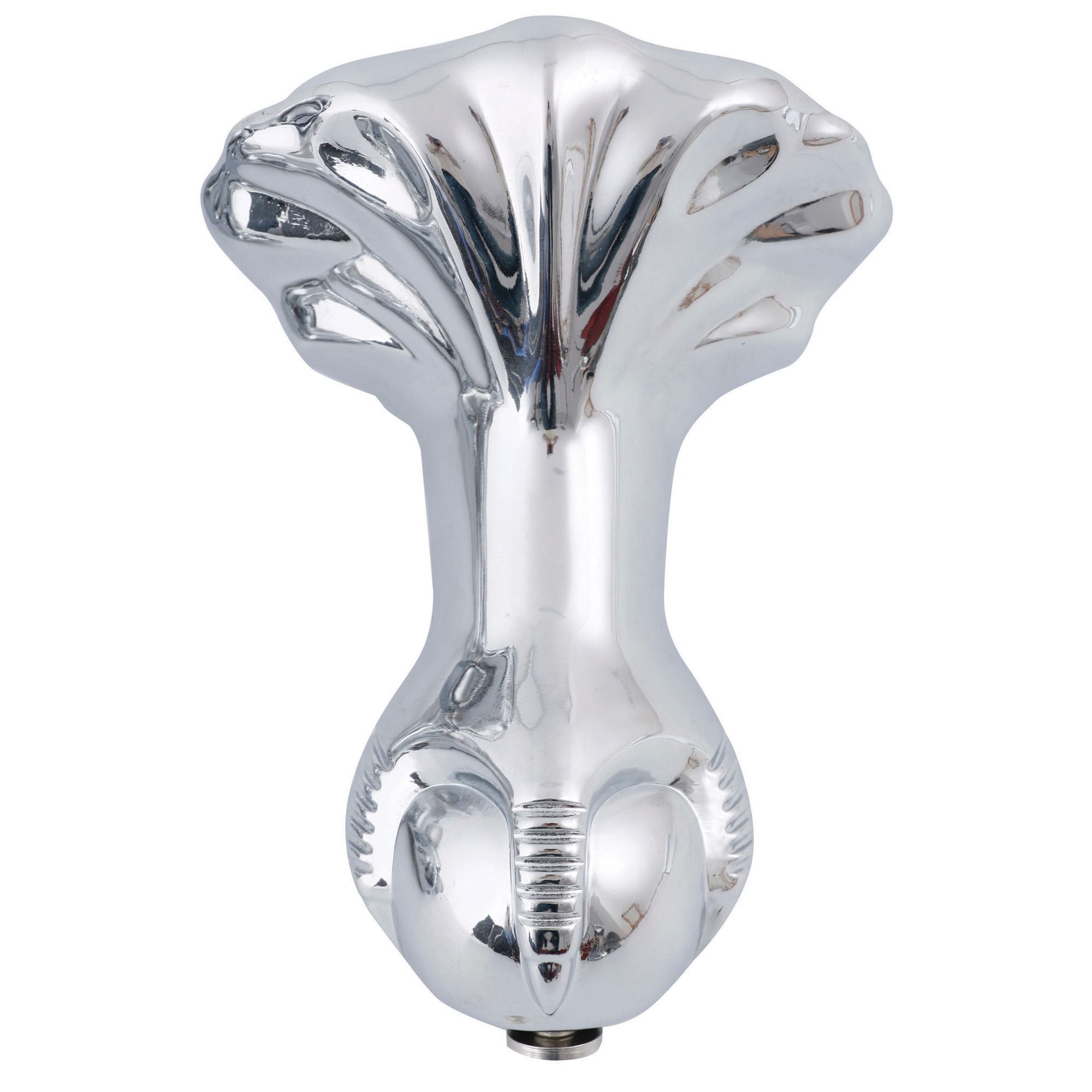Cooke & Lewis Duchess White Oval Freestanding Bath with 2 Tap holes & Chrome effect feet (L)170cm (W)63cm