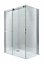 Cooke & Lewis Eclipse Silver effect Left-handed Rectangular Shower Enclosure & tray - Sliding door (H)200cm (W)140cm (D)90cm