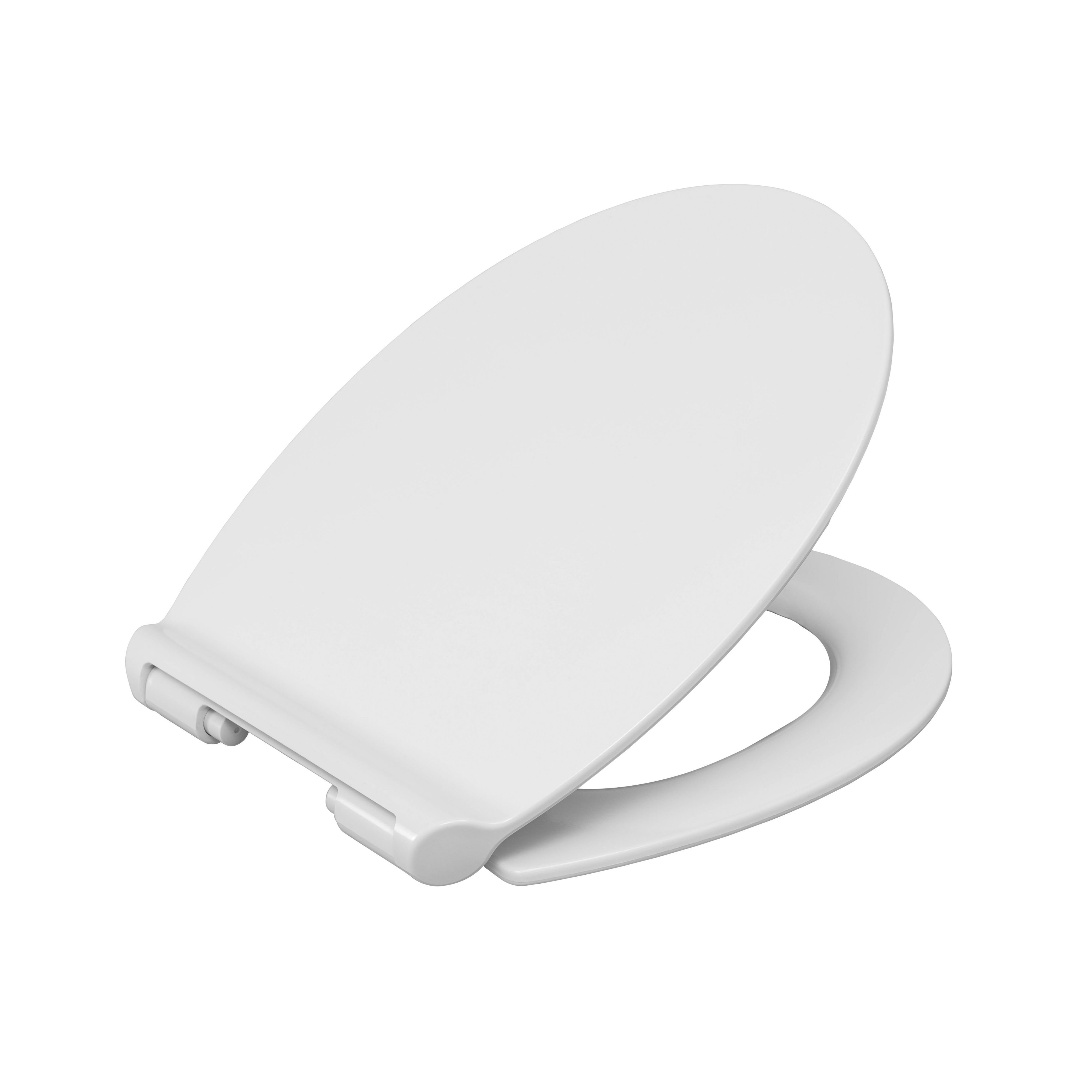 Cooke & Lewis Eleanor White Soft close Toilet seat | DIY at B&Q