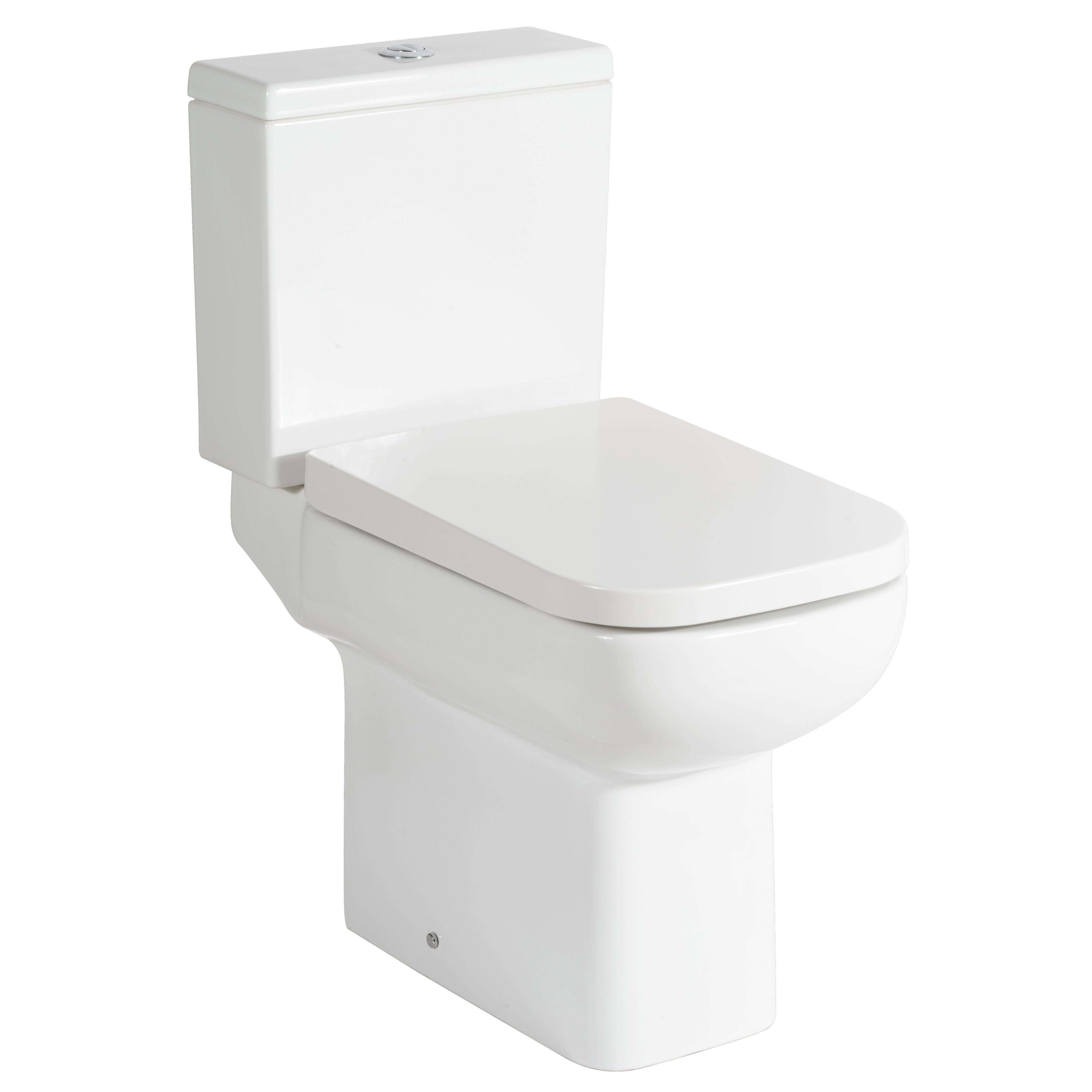 Cooke & Lewis Fabienne Alpine white Close-coupled Toilet & full pedestal basin