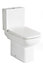 Cooke & Lewis Fabienne Alpine white Close-coupled Toilet with Soft close seat