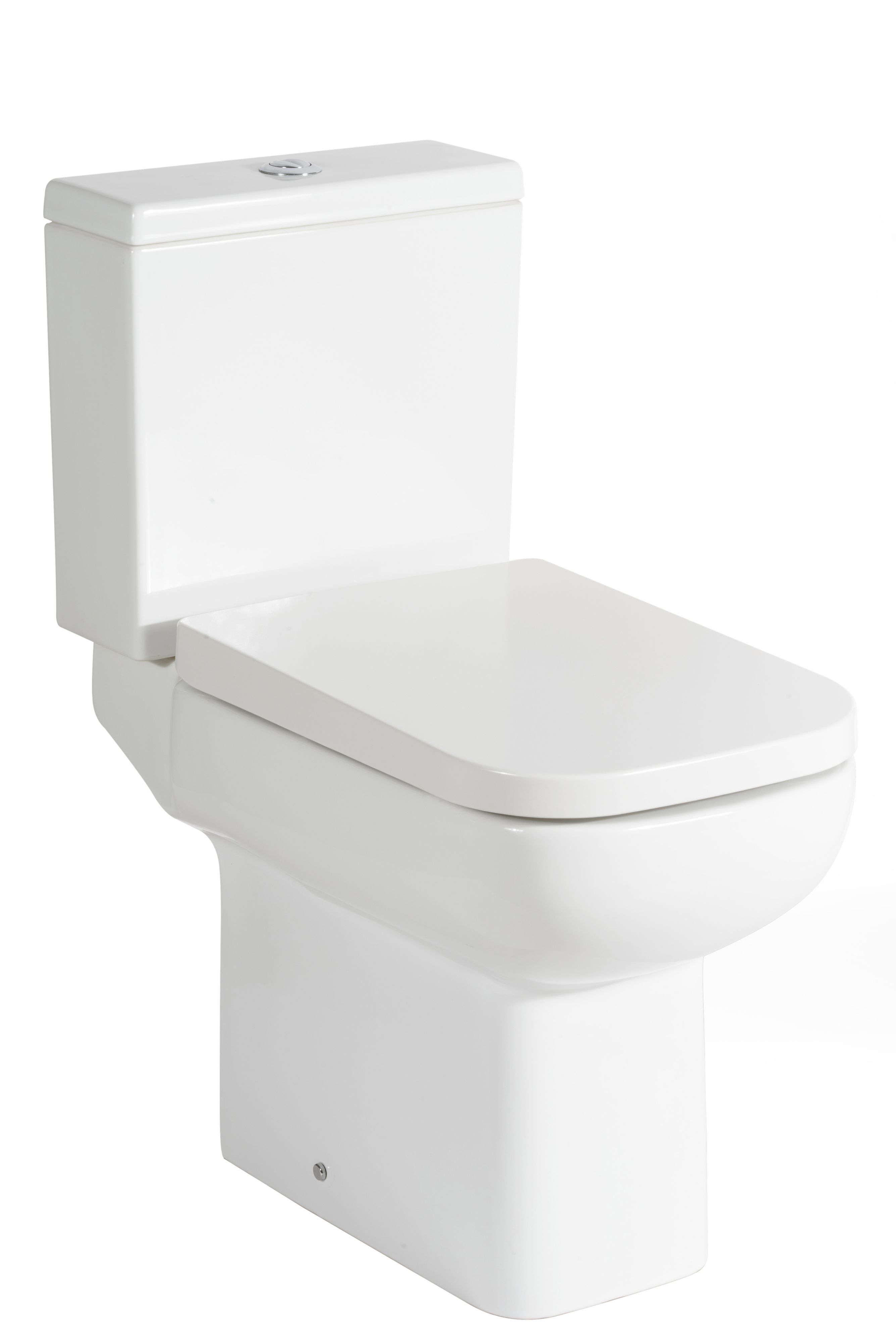 Cooke & Lewis Fabienne Alpine white Close-coupled Toilet with Soft close seat